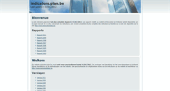 Desktop Screenshot of indicators.plan.be