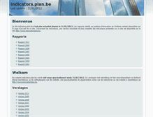 Tablet Screenshot of indicators.plan.be